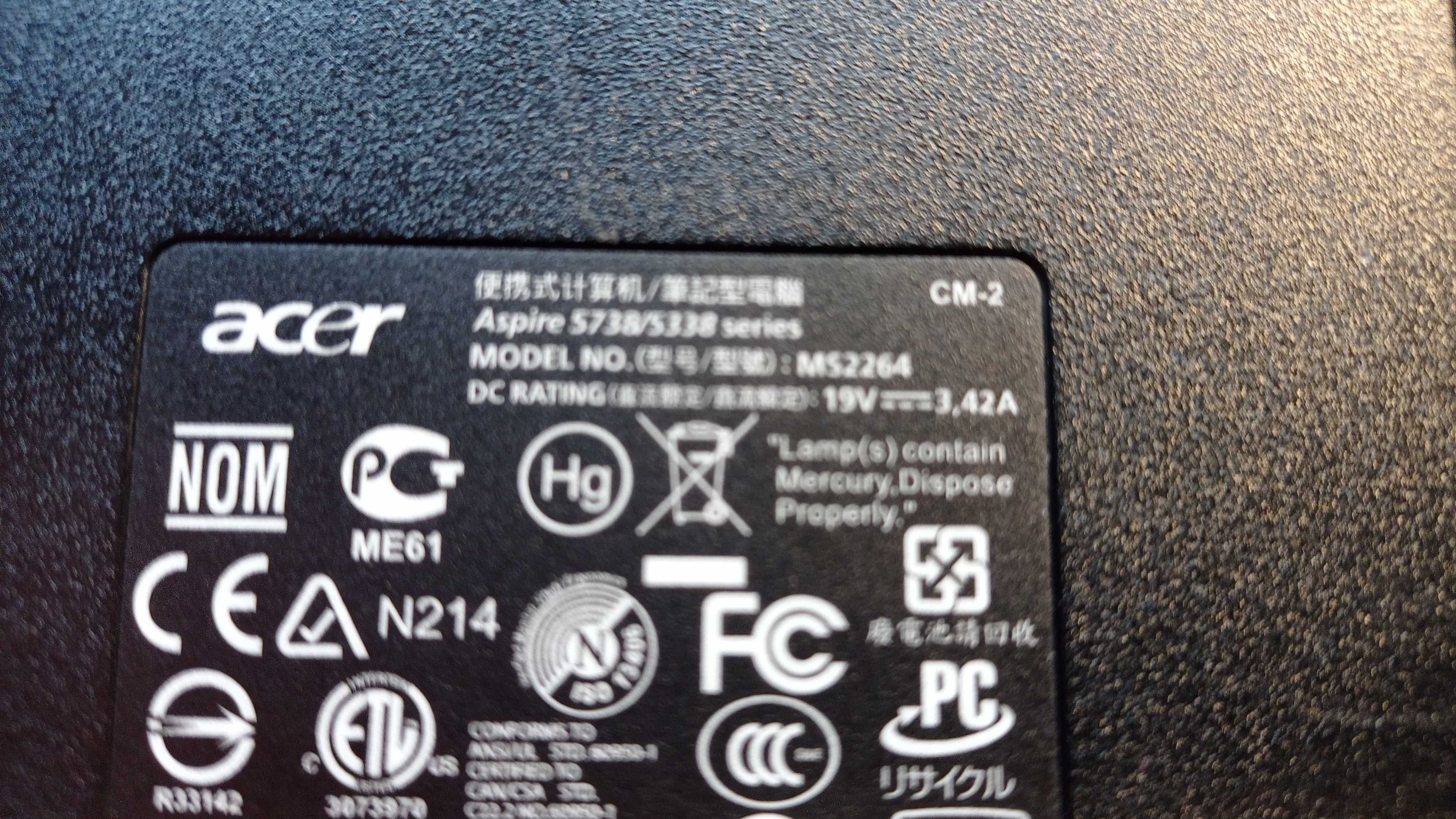 Ecrã acer aspire 5738 15