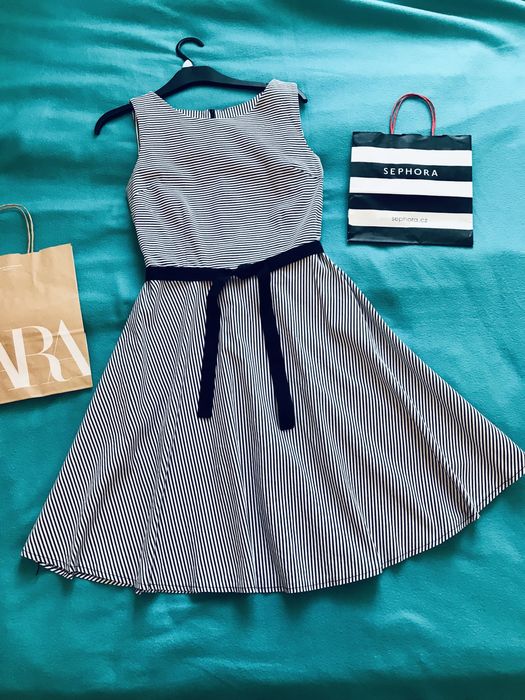 Платье плаття сукня в полоску xs бавовна коттон