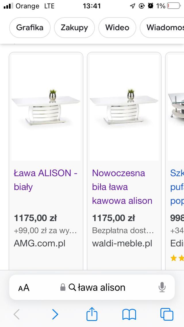 Ława Biała Alison