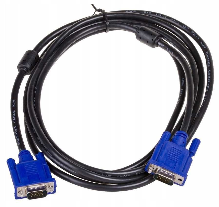 Kabel VGA Monitor PC D-SUB Full HD VGA SVGA 3m * Video-Play Wejherowo