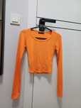 Pomarańczowy crop top New Yorker XXS