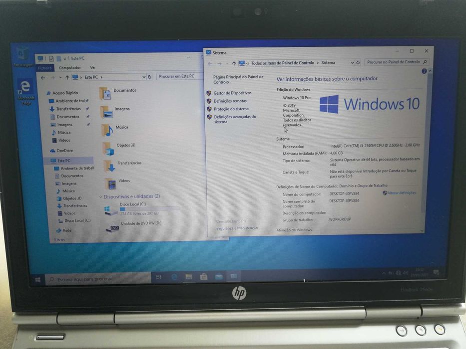 Portátil HP EliteBook 2560p