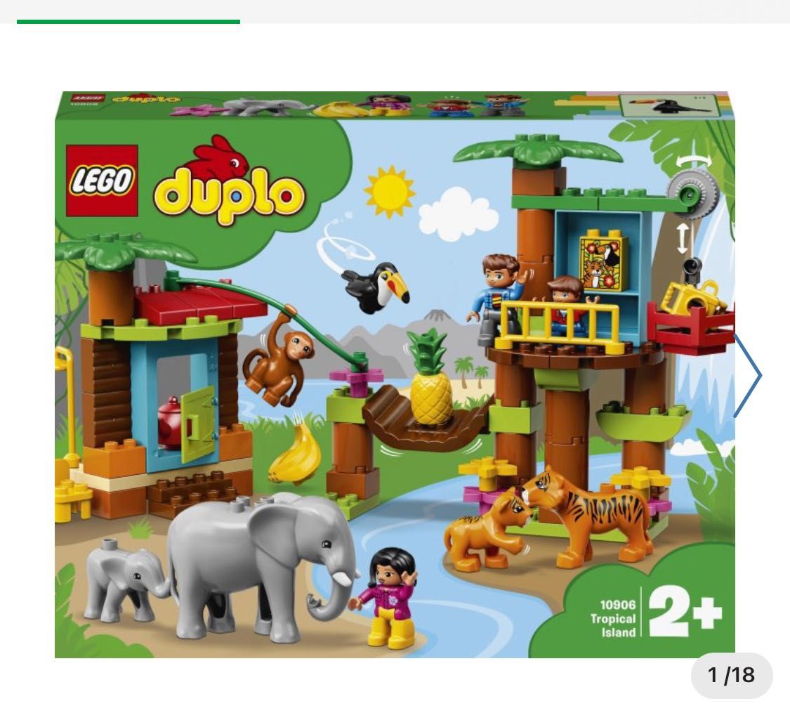 Lego Duplo 10906( Лего дупло). Тропический остров. Бонус набор 10904
