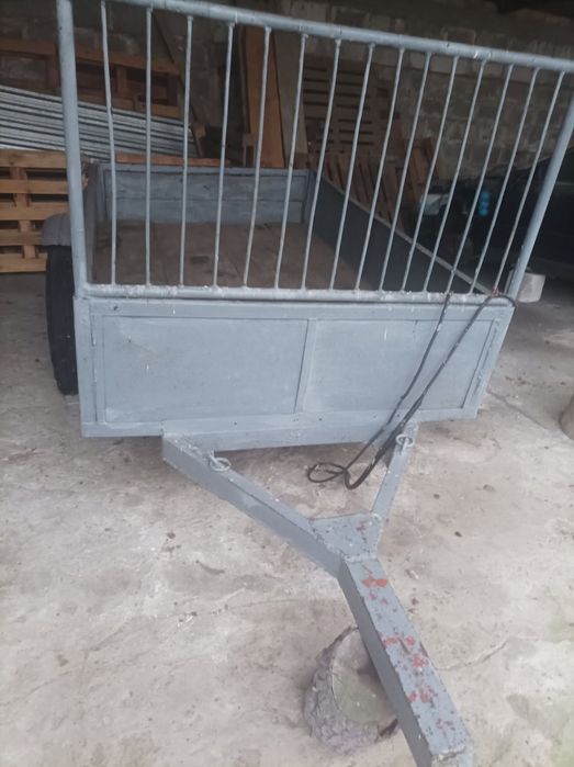 Przyczepa rolnicza bidka dwukołowa (dwukółka) z dokumentami