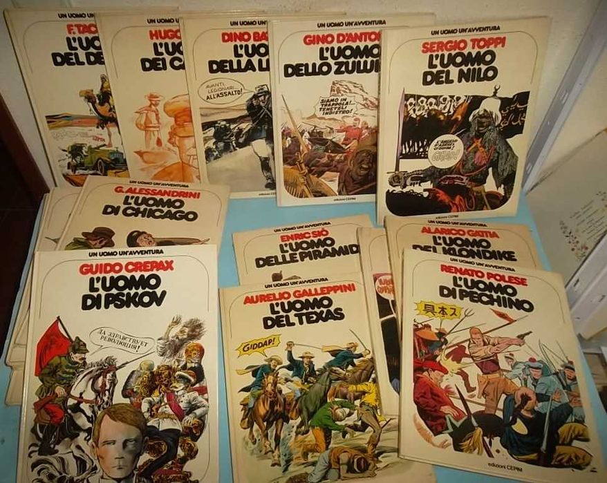 RARA Coleção "Um Homem/Uma Aventura" em italiano 21 volumes