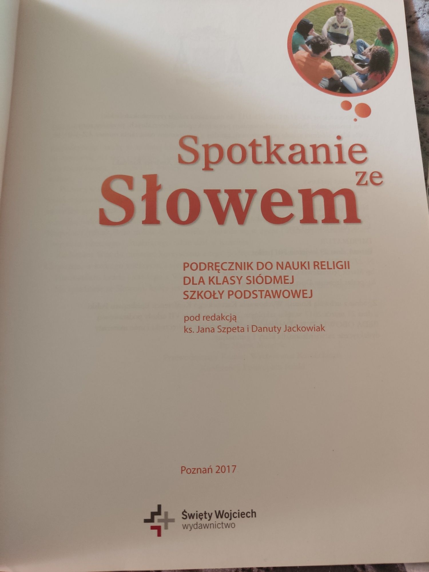 Spotkanie ze słowem, podręcznik do kl.VII