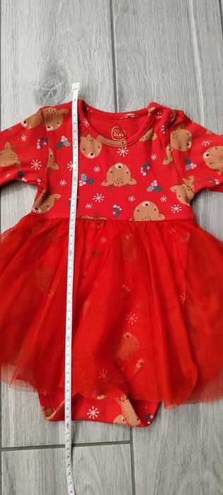 Body-sukienka na święta r.74