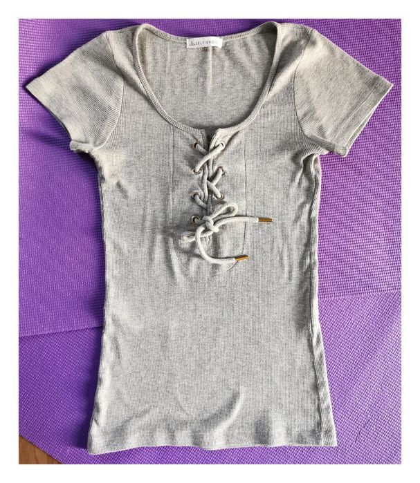Bawełniany T-shirt Selfieroom (S/36) #wiązany #wygodny #uniwersalny