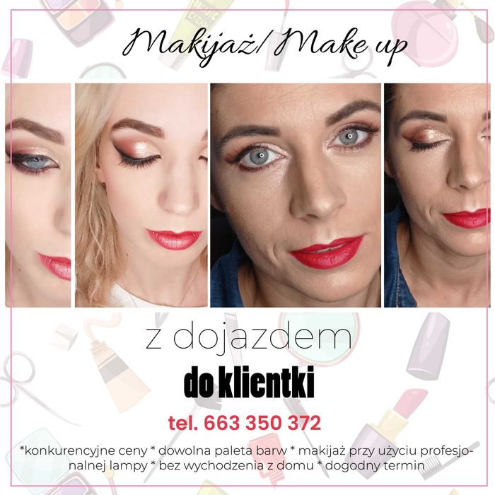 Makijaż Make up z dojazdem do klientki Tanio
