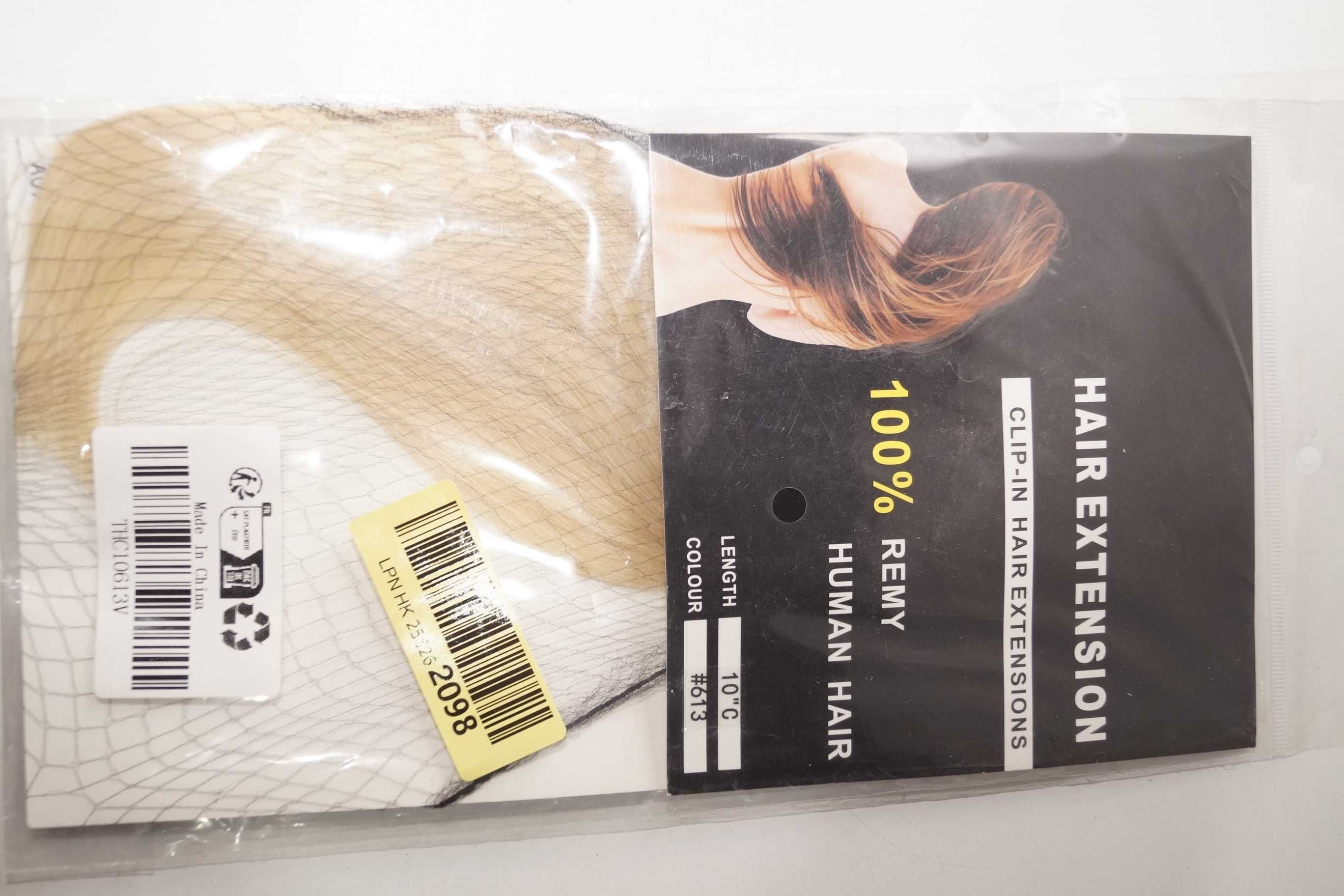 Doczep 100% ludzkich włosów blond 10"C #613