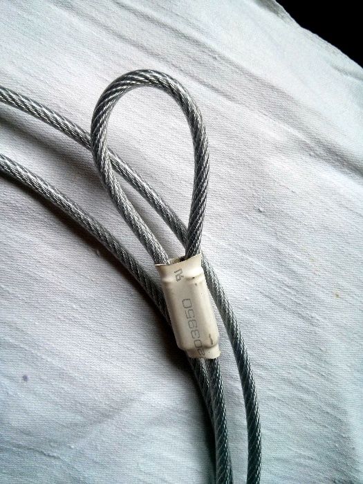 замок для защиты от кражи ноутбука (Kensington lock) 1.8 м. серебристы