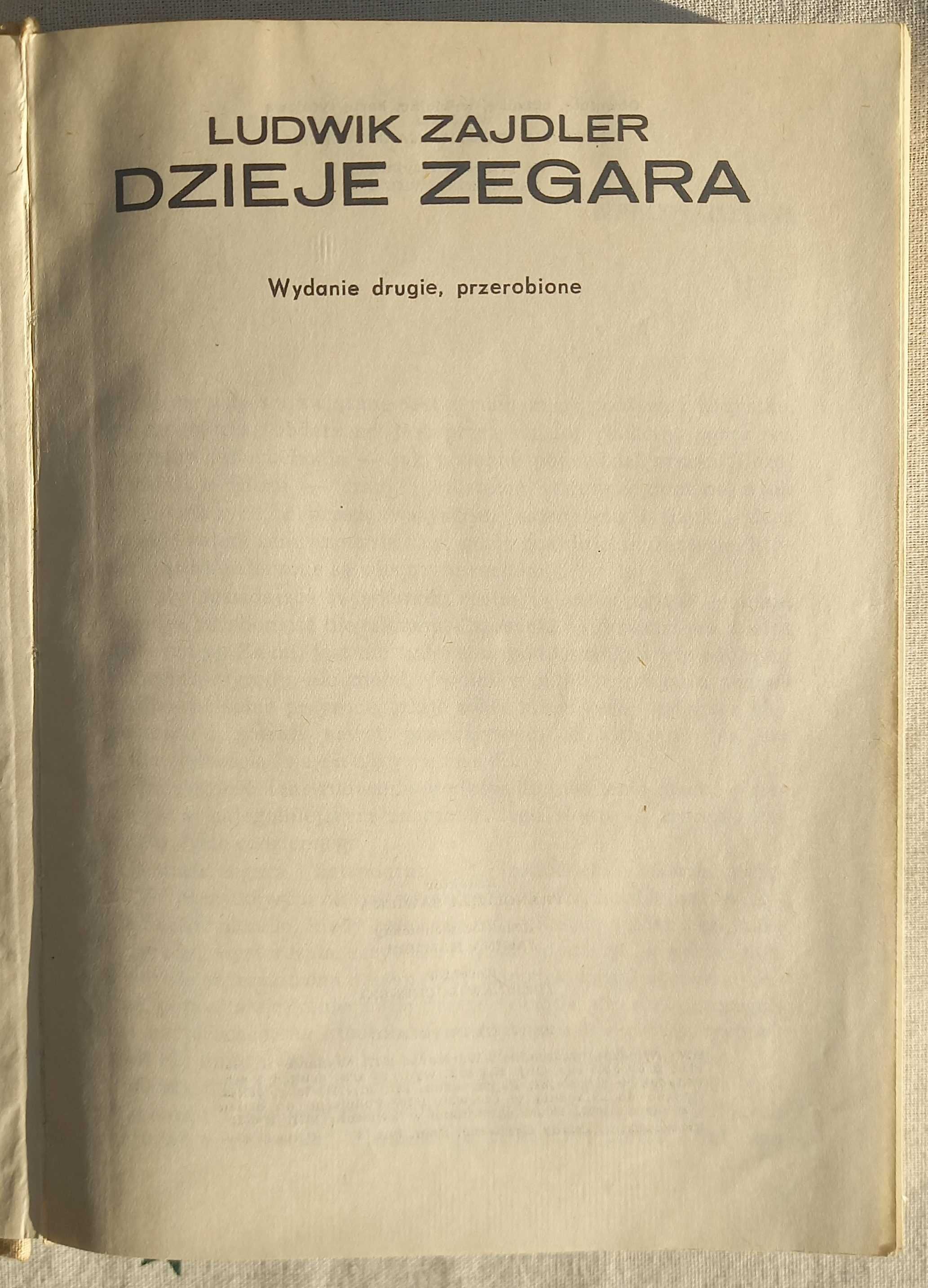 Książka "Dzieje zegara" - Ludwik Zajdler
