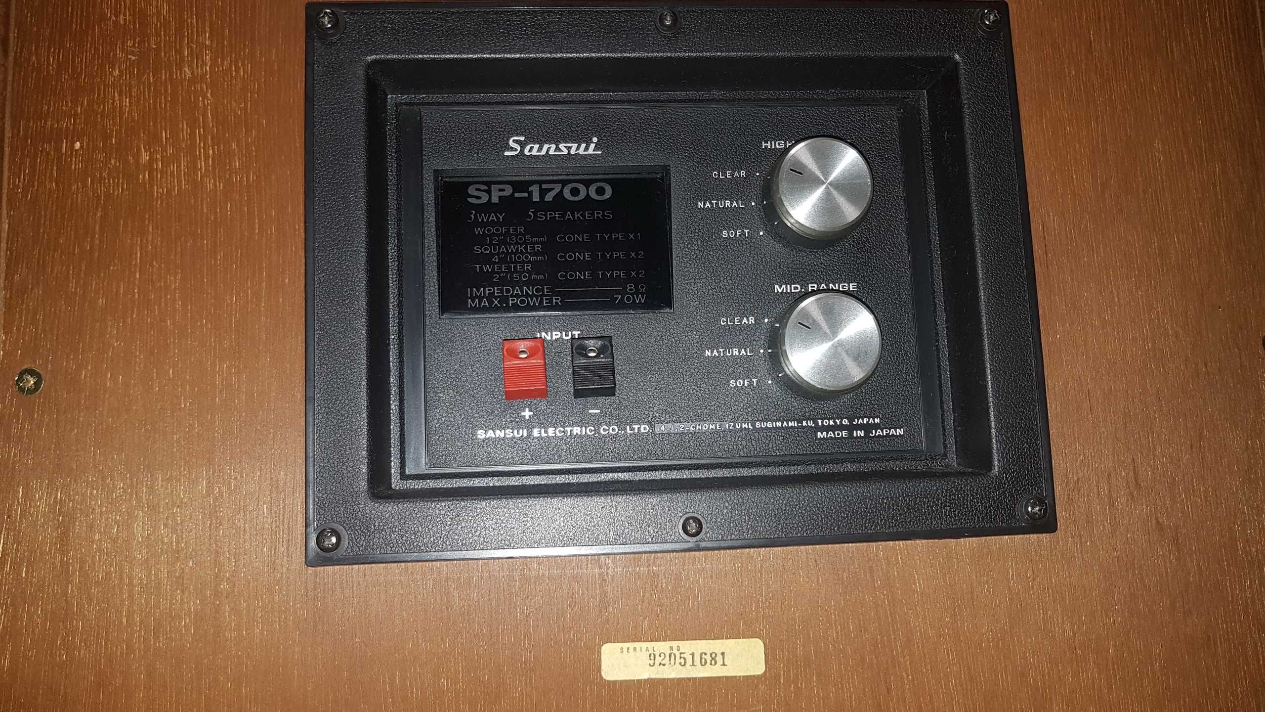 Акустика Sansui SP-1700 High Power Series Bass Reflex made in Japan