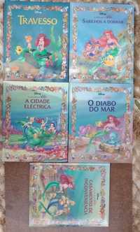 A pequena Sereia - Walt Disney - 5 livros novos