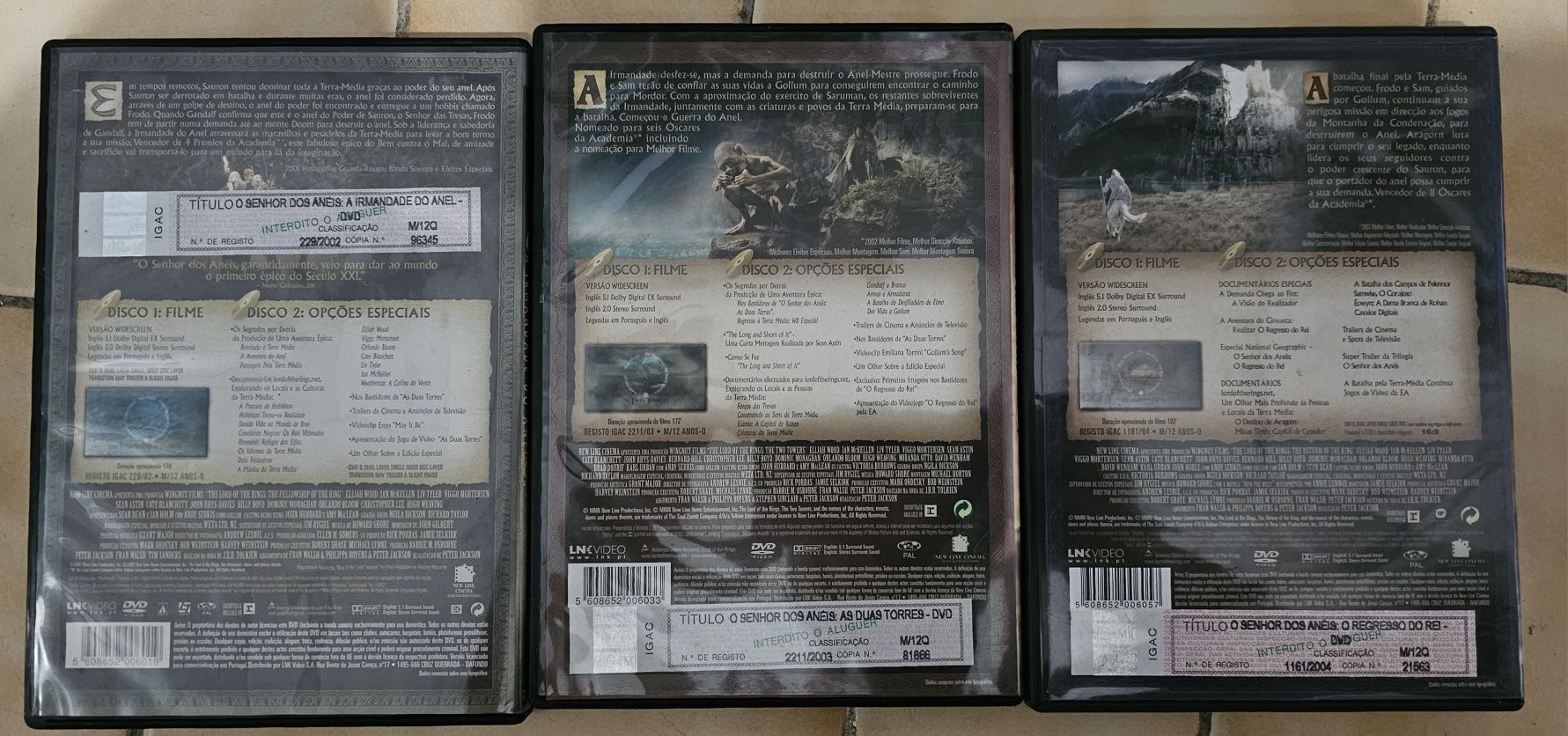 DVD's originais.