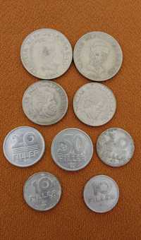 Monety węgierskie 8 sztuk Forint, filler.Moneta.