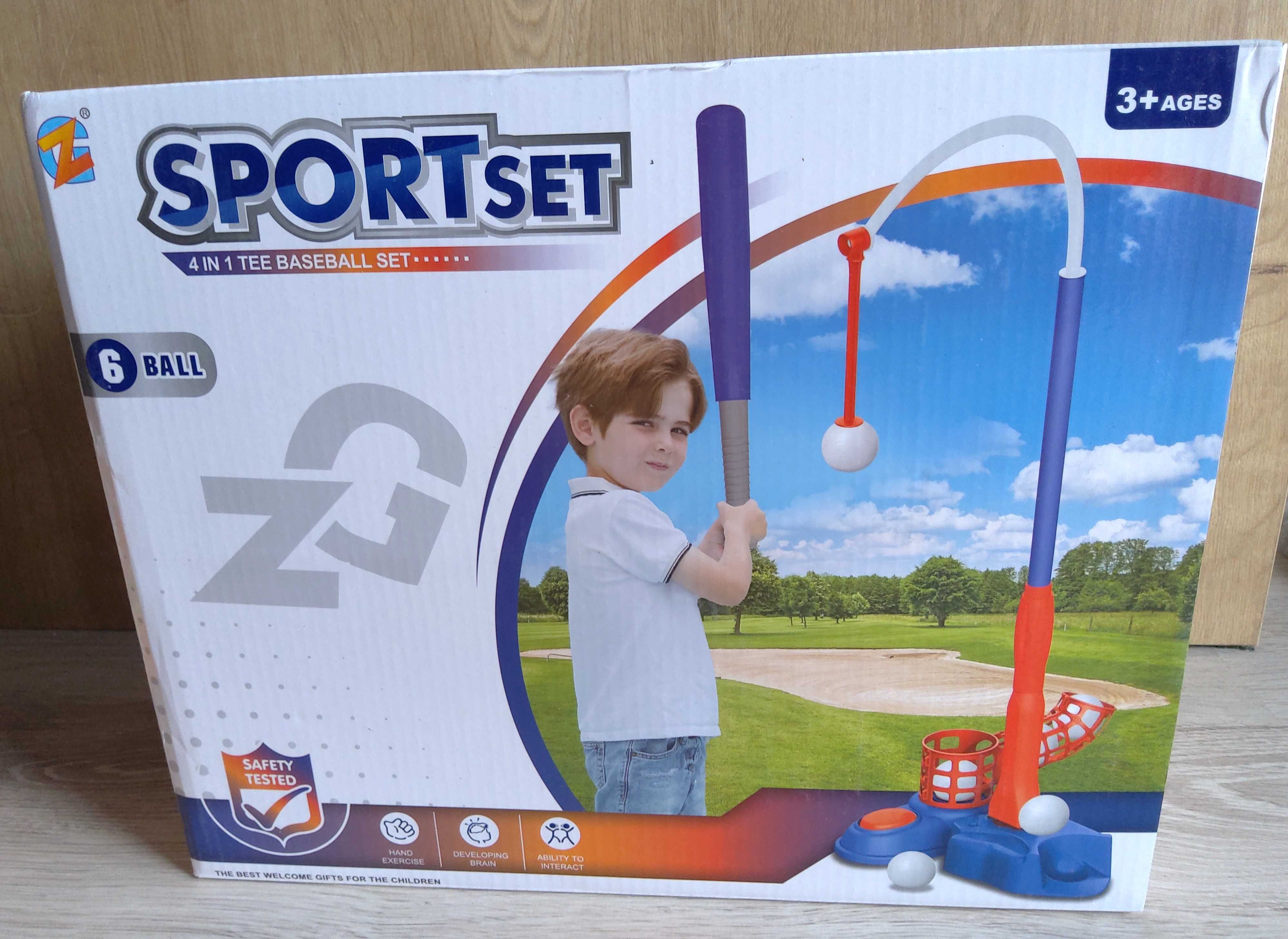 Baseball Gra dla Dzieci 4w1 Zabawka Sportowa Zręcznościowa na Dwór