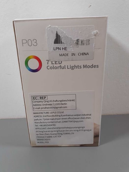 P03 automatyczna jeżdżąca zabawka elektryczna Smart dla kota