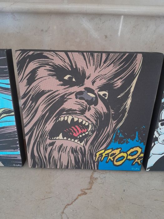 Conjunto Quadros / Telas Star Wars