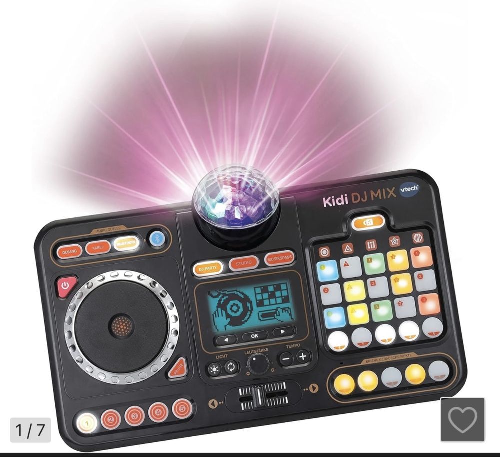 VTech Kidi Mix – Konsola DJ z Bluetooth i Kulą Disco dla Dzieci