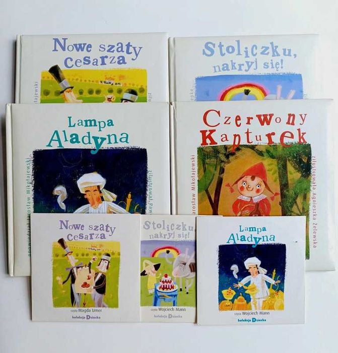 Nowe szaty Czerwony Kapturek Aladyn Stoliczku nakryj się audiobook CD