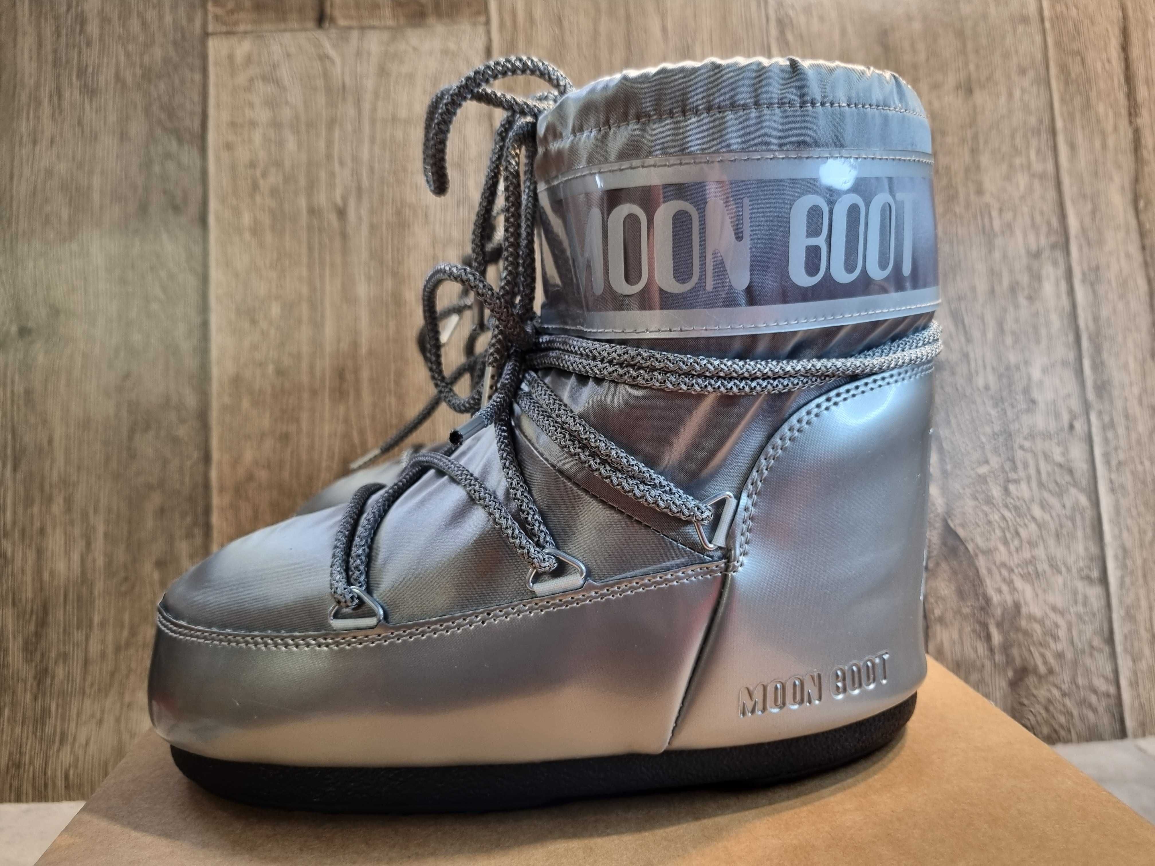 Botki, śniegowce damskie Moon Boot Mb Icon Low Glance, rozmiar 36-38