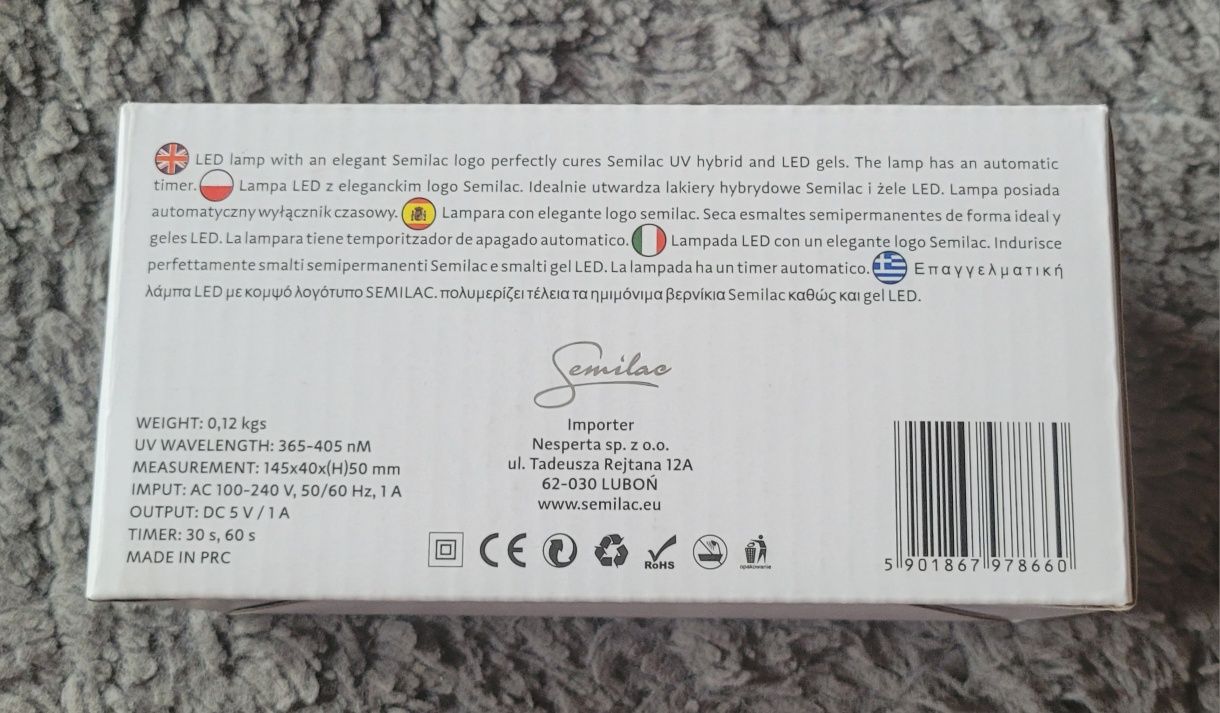 Semilac lampa UV LED 9W