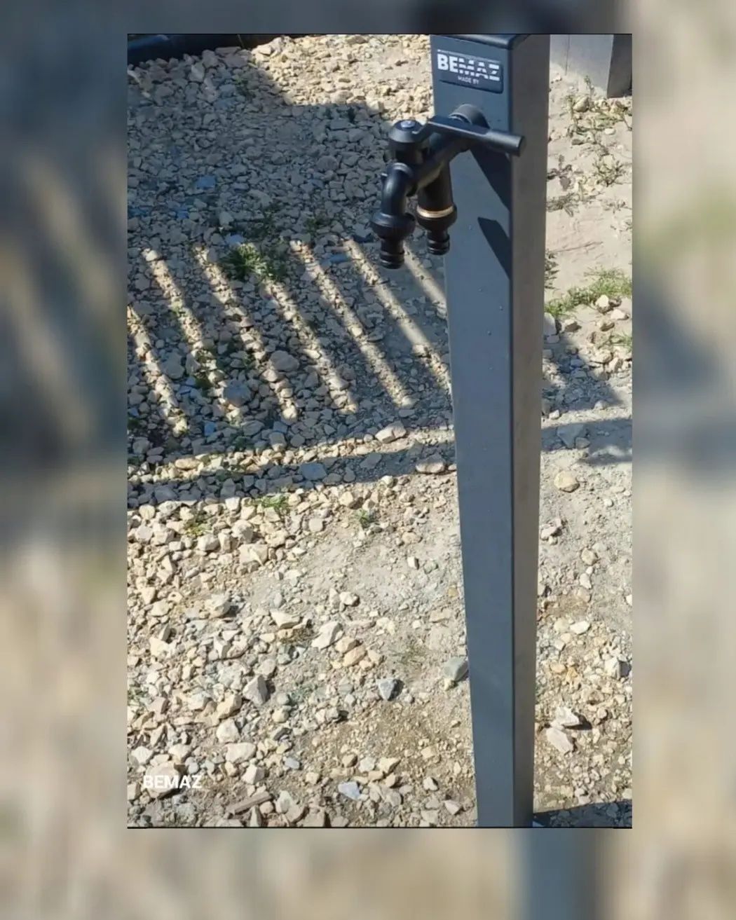 Kran ogrodowy na słupku hydrant BEMAZ