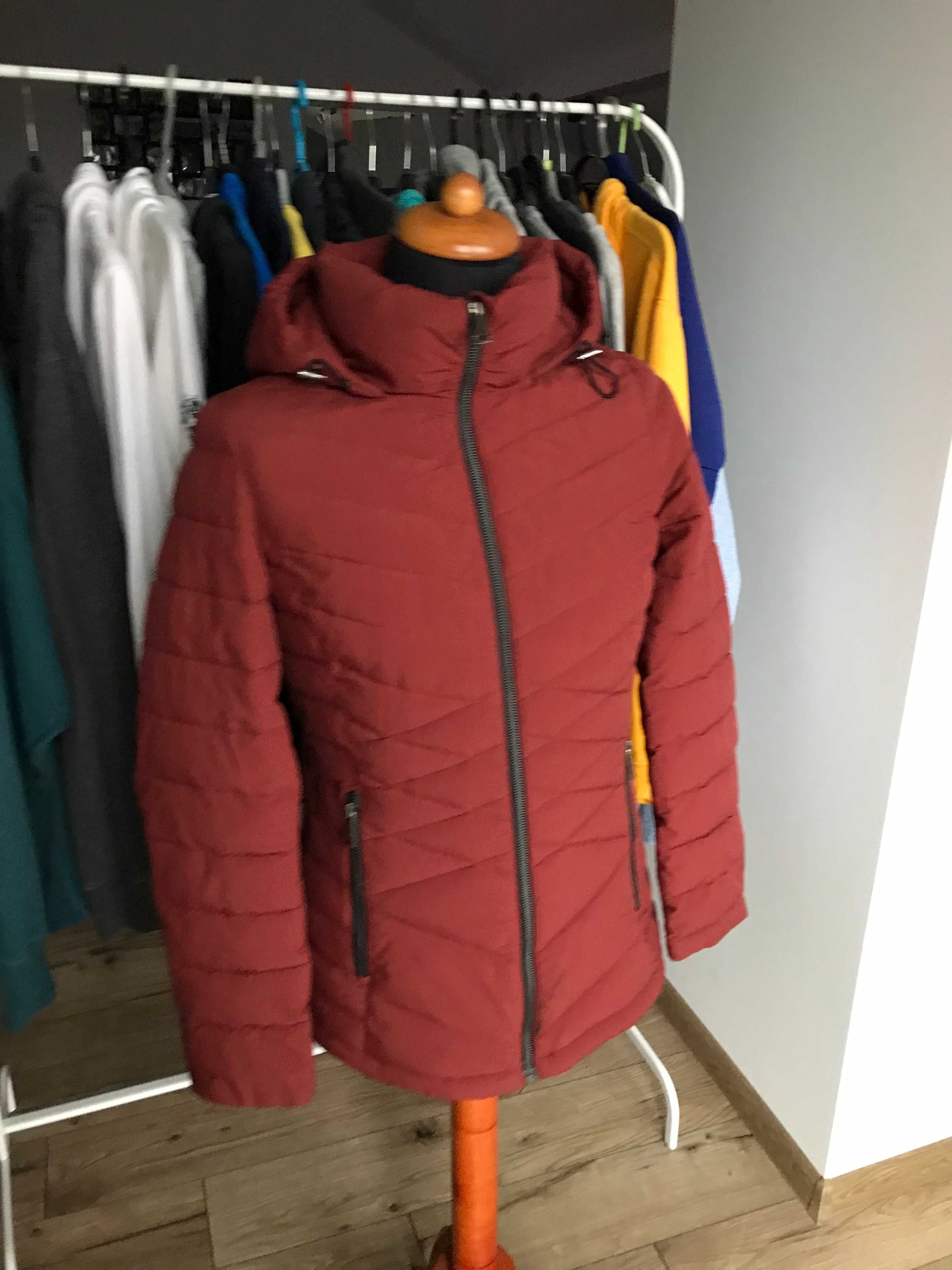 Kurtka puchowa zimowa DKNY Bib-Front Light Weight rozm. S