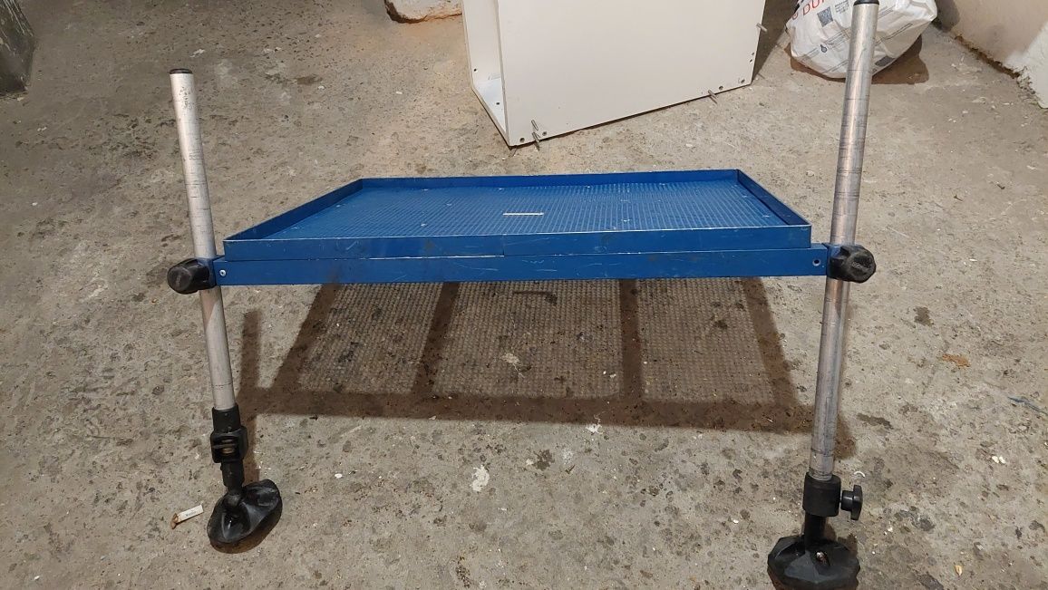 Platforma RIVE D25 XXL 67x51 cm, 2 nogi, półka boczna, przystawka