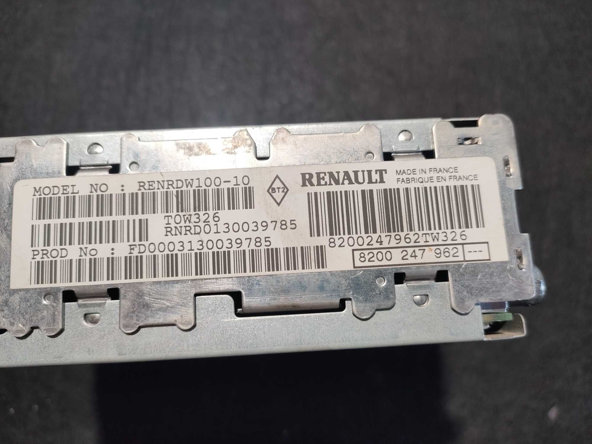 Renault radio Tuner list