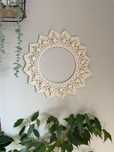 Mandala pod lustro makrama boho dekoracja scienna korale