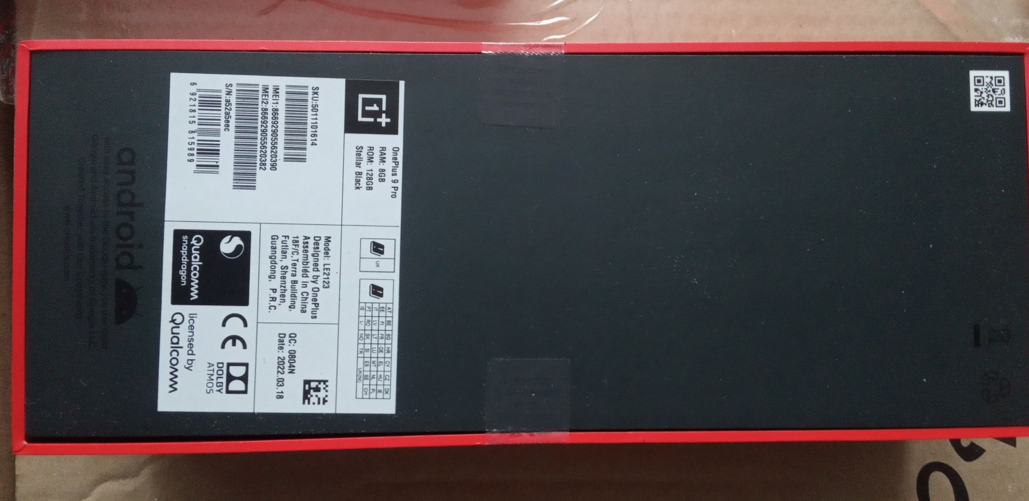 Telefon Oneplus 9 pro 8/128GB czarny