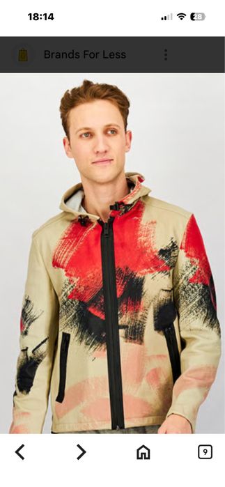 Кожаная куртка Diesel 100% оригинал