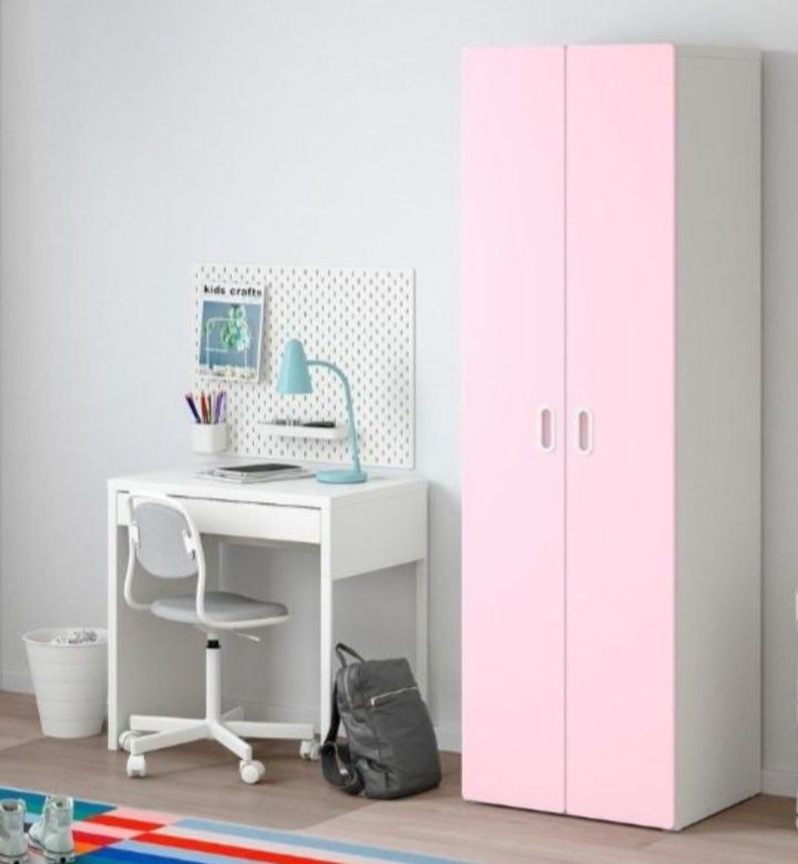 Ikea STUVA / FRITIDS 192x60 cm wysoka szafa dziecięca różowa