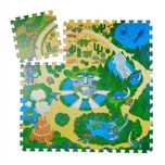 Puzzle piankowe z motywem dinozaurów