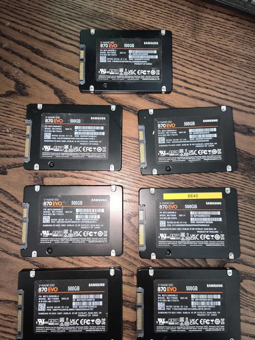 SSD Samsung Evo  870 500gb (2021-2022 рік)