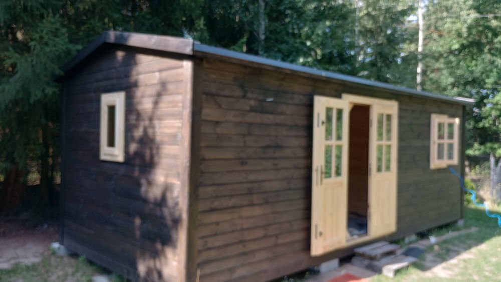 Domek drewniany 3x10 całoroczny ocieplenie gotowy do użycia