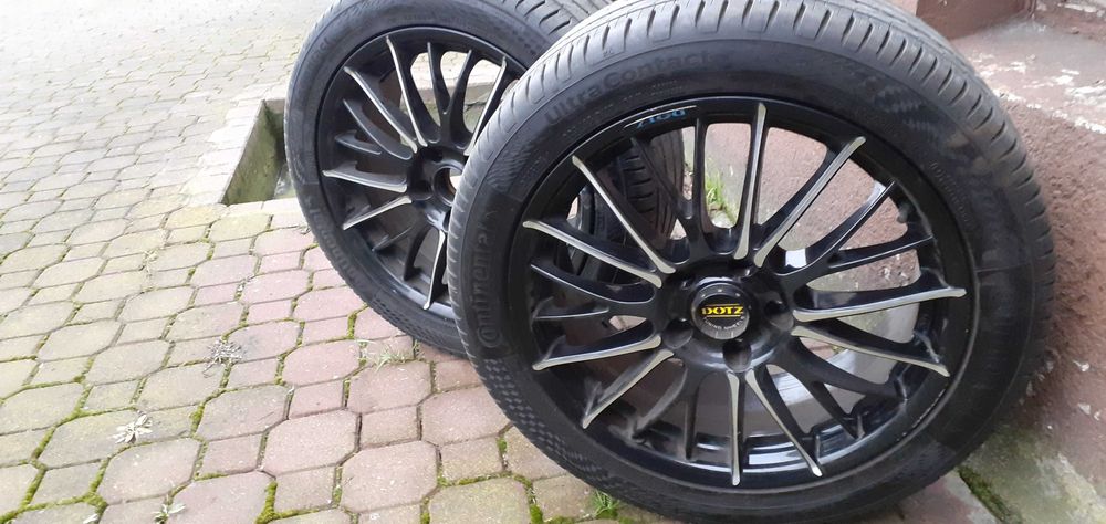 Felgi aluminiowe DOTZ Rapier, 4 szt r 17 audi, vw, seat + opony letnie