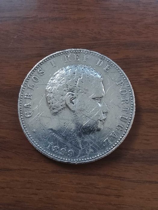 Moeda de 1000 reis de 1899 de D. Carlos I