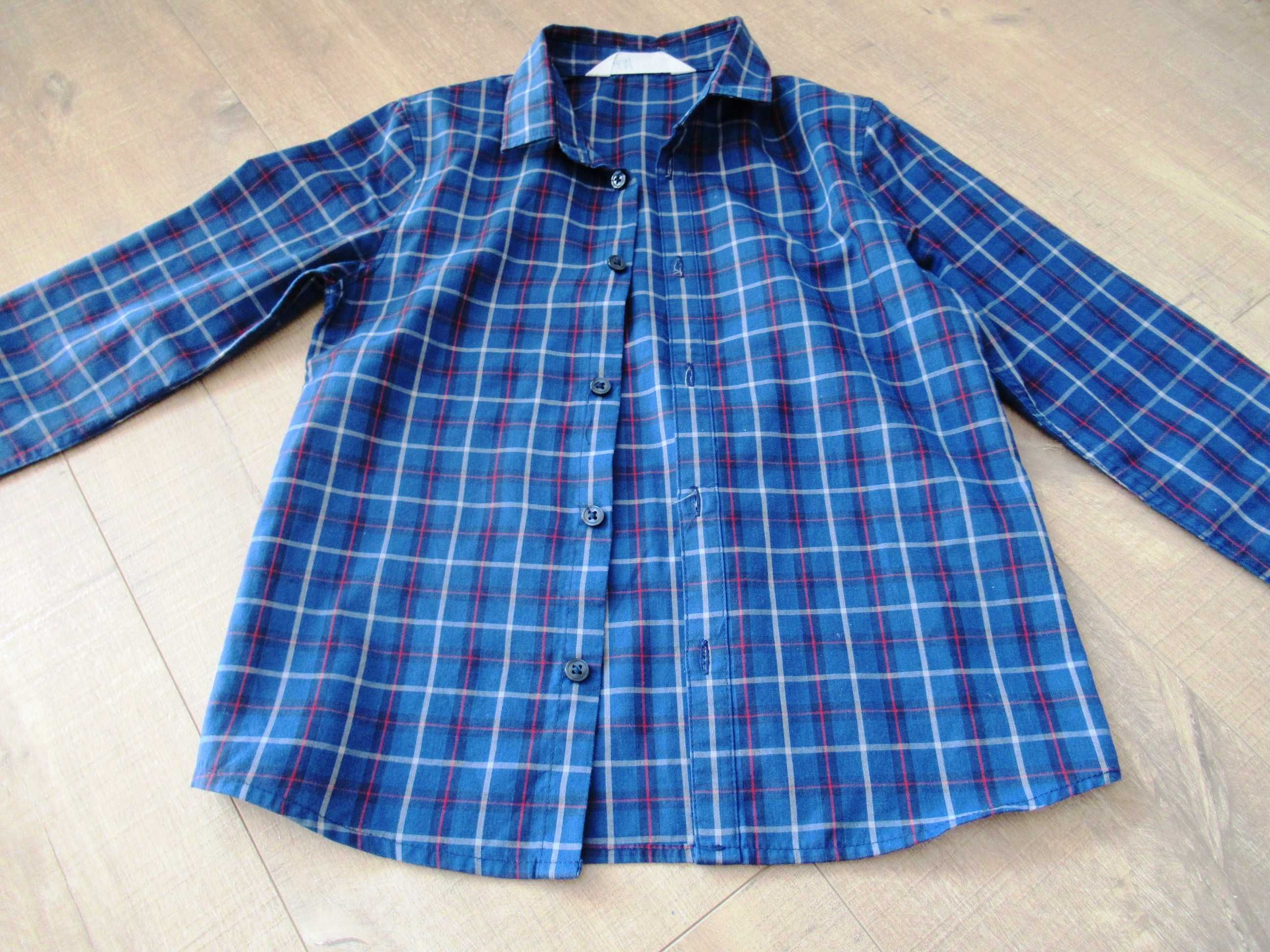 Koszula elegancka H&M + 2 podkoszulki - rozm 122