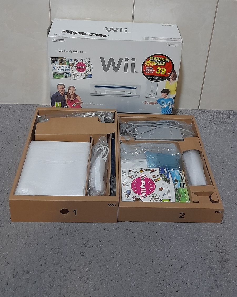 Consola Nintendo Wii Family Edition (EXCELENTE ESTADO NA CAIXA)