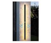 Lampa ścienna LED z czujnikiem ruchu, IP65, 24W, antracyt