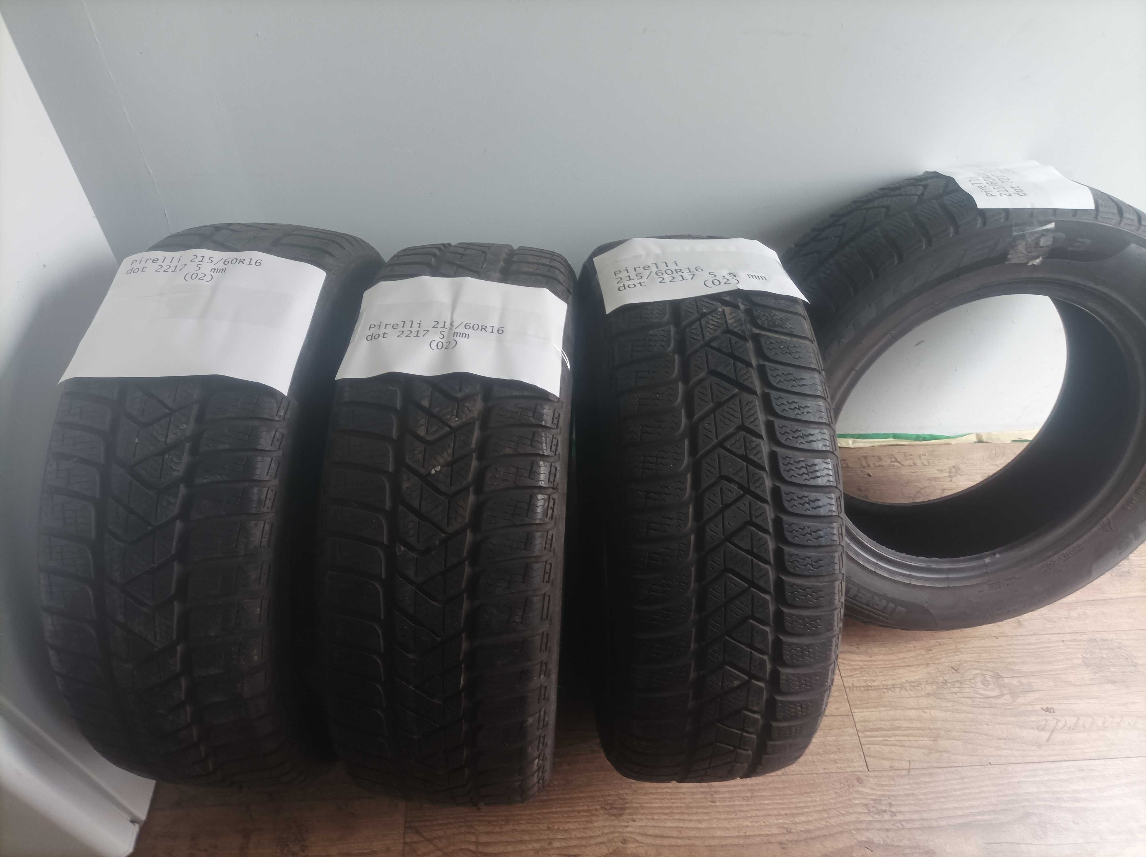 4x 215/60 r16 Pirelli sottozero3 zima