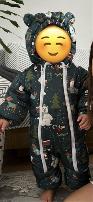 Зимовий комбінезон DoRechi, 74, + шапочка