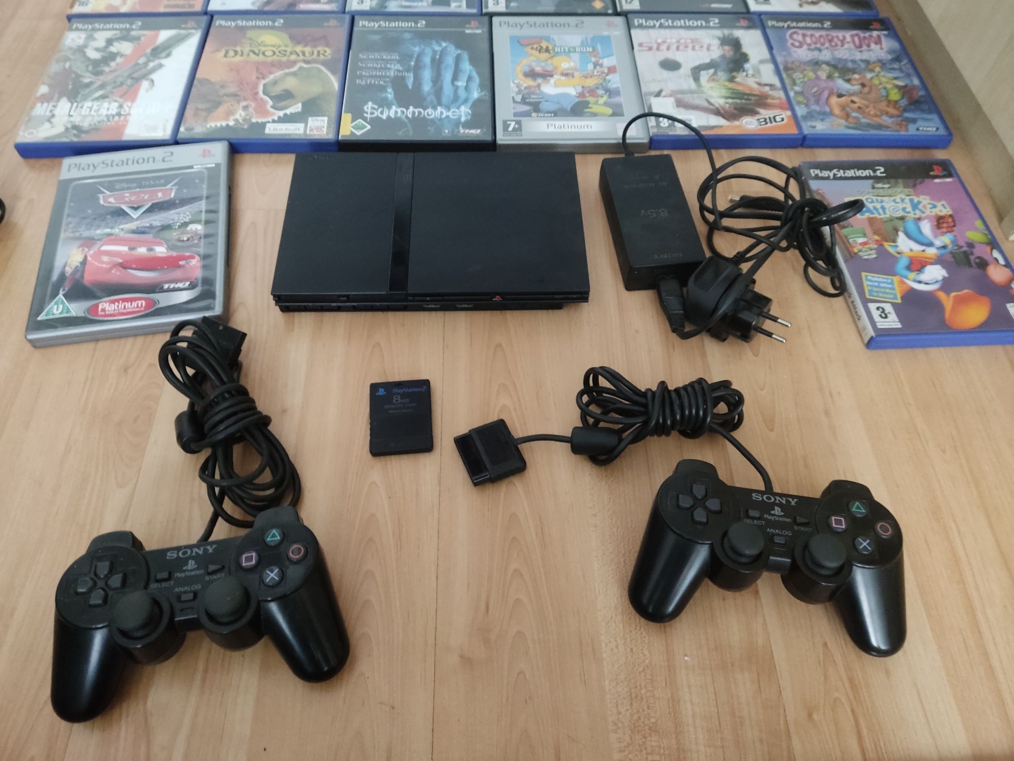 PlayStation 2 dużo gier 2 pady 25 gier pal i