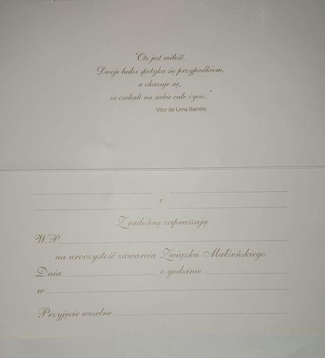 Zaproszenia ślubne