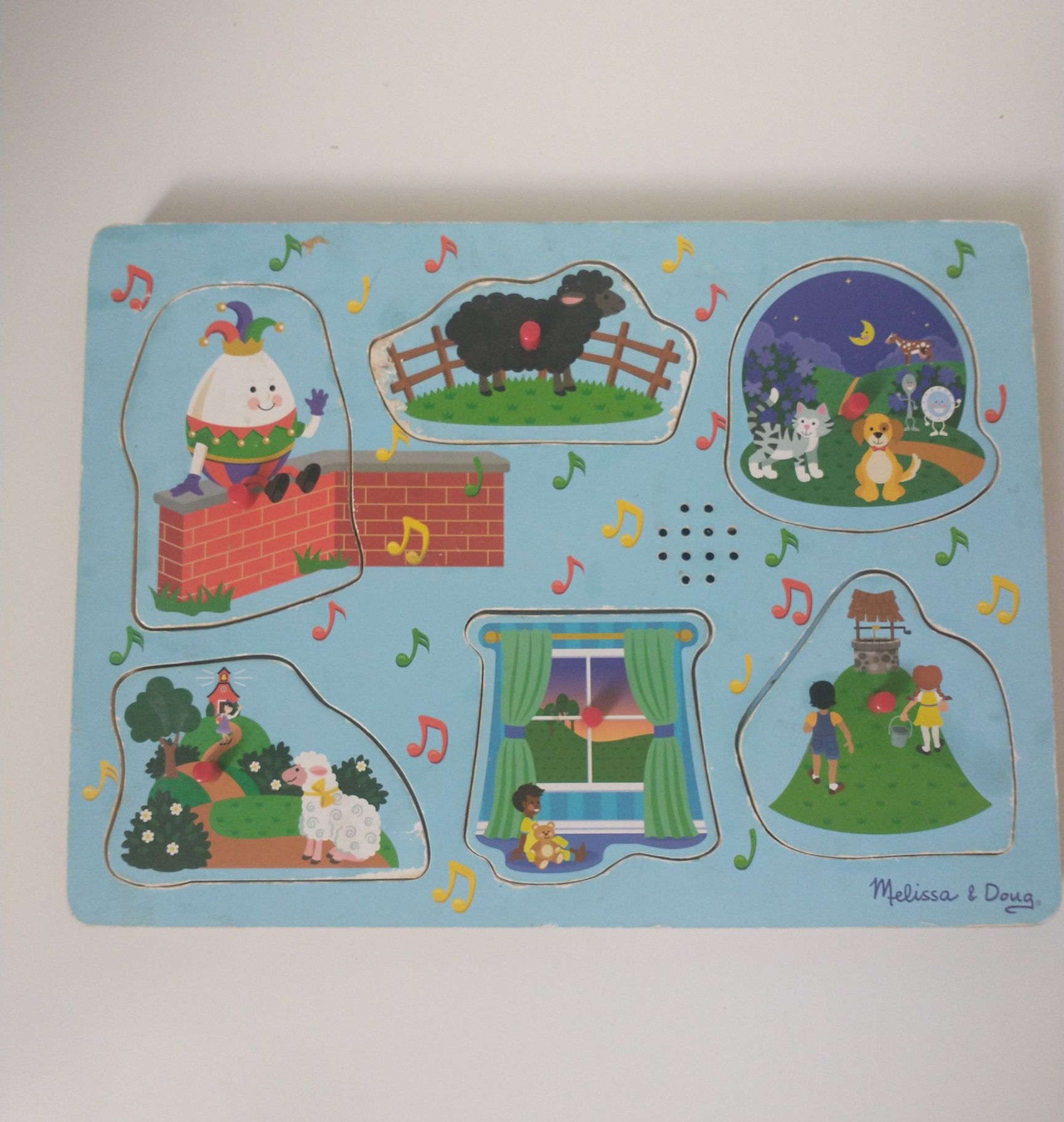 Drewniane puzzle dzwiękowe Melissa and doug