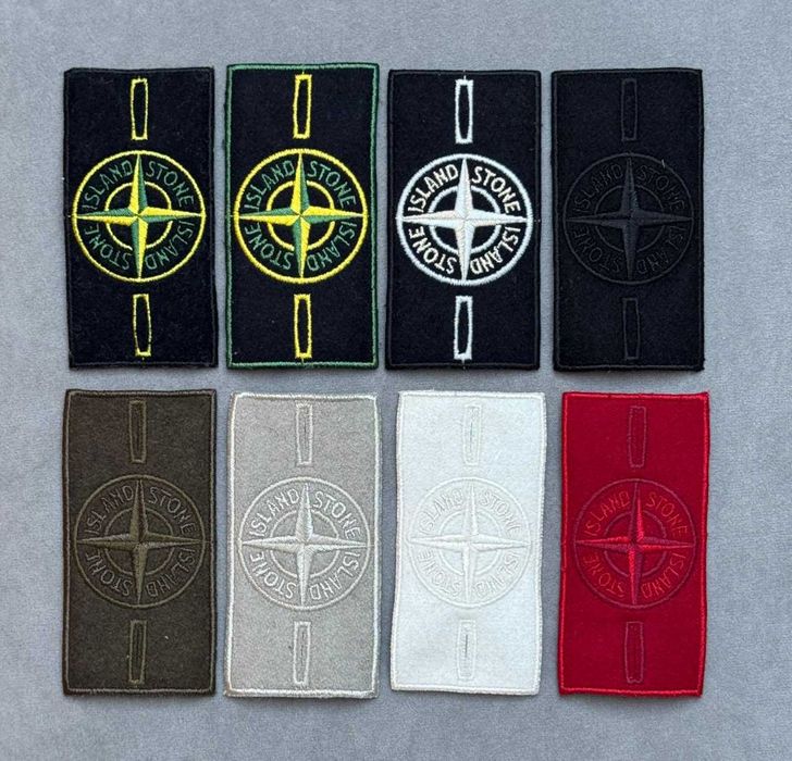Патчі Stone Island | Патч Стон Айленд | Комплект Бирки + Гуздики