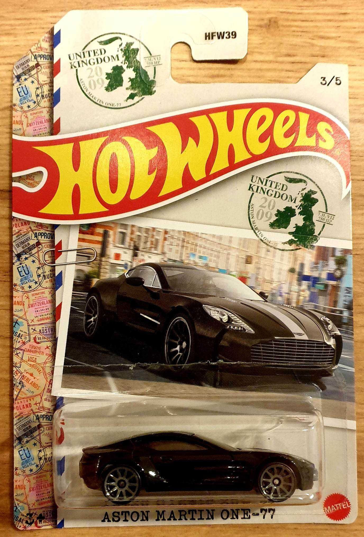 Hot Wheels Aston Martin one-77 seria SuperCars